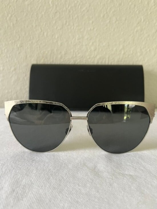 YSL Saint Laurent Silver Metal Womens Sunglasses SL M43 main image 5